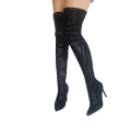 2019 Women's Thigh High boot High Heel Black Sexy A325 Ladies Women Winter Over The Knee Boots